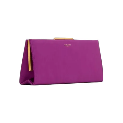 Midnight Small Clutch In Satin
