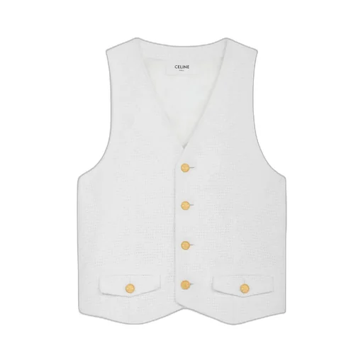 Vest In Openwork Cotton