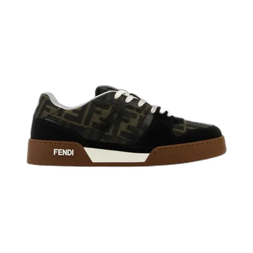 Fendi Match Ff Jacquard Lace-Up Sneakers