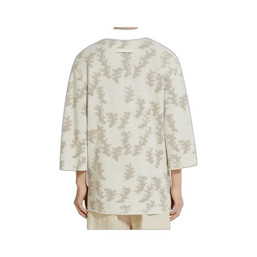 Zegna Oasi Lino Oversized Knitted Polo Shirt