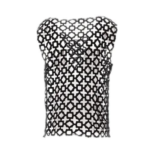 Carta Geometric-Lace Tank Top