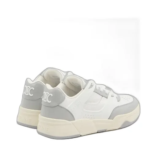 Celine Trainer Ct-09 Low Lace-Up Sneaker In Calfskin And Mesh