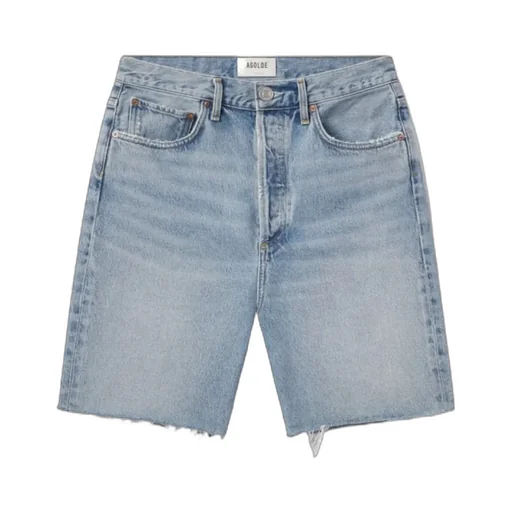 Agolde 90's Frayed Edge Denim Shorts