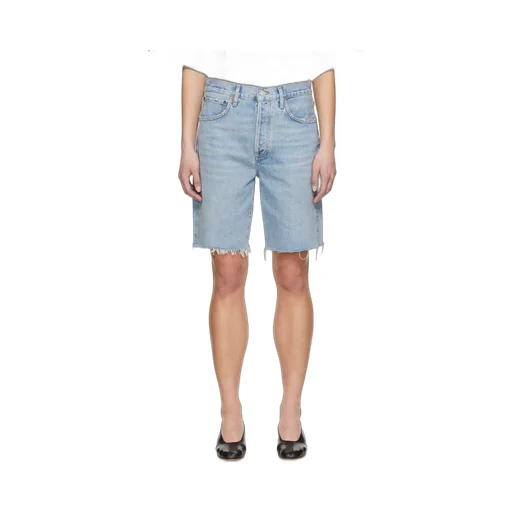 Agolde 90's Frayed Edge Denim Shorts