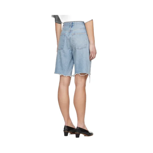 Agolde 90's Frayed Edge Denim Shorts