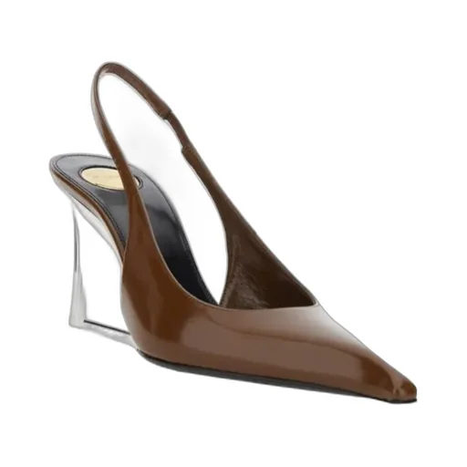 Saint Laurent Miller Pointed Toe Slingback Pumps