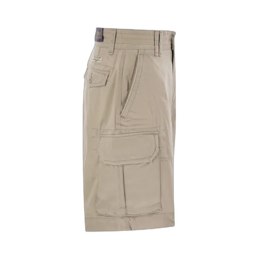 Logo-Patch Cotton Cargo Shorts