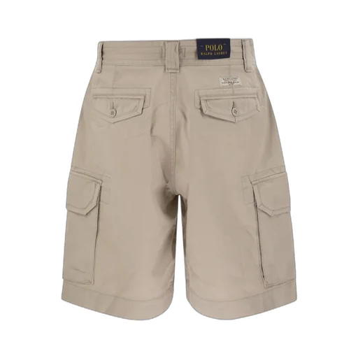 Logo-Patch Cotton Cargo Shorts