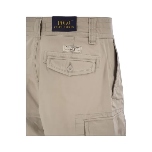 Logo-Patch Cotton Cargo Shorts