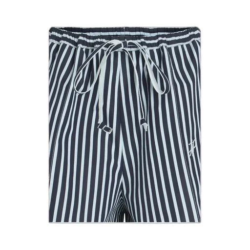 Patou Striped Logo Embroidered Drawstring Bermuda