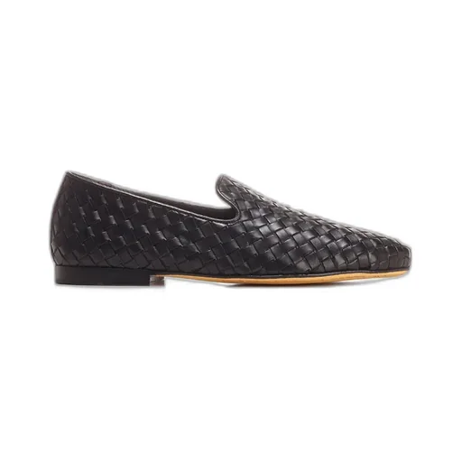 Black Woven Business Dress Shoes