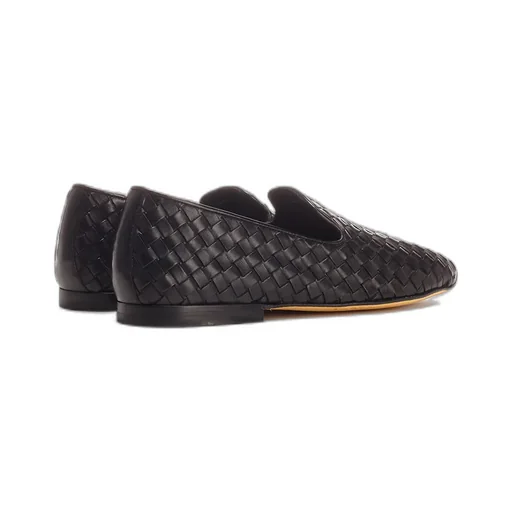 Black Woven Business Dress Shoes