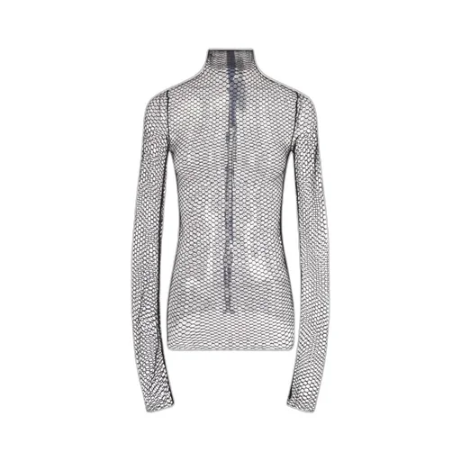 Rev Mock Neck Mesh Top