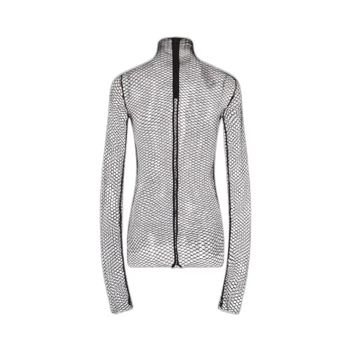 Rev Mock Neck Mesh Top