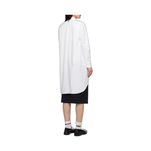 Thom Browne Asymmetric Hem Buttoned Shirt