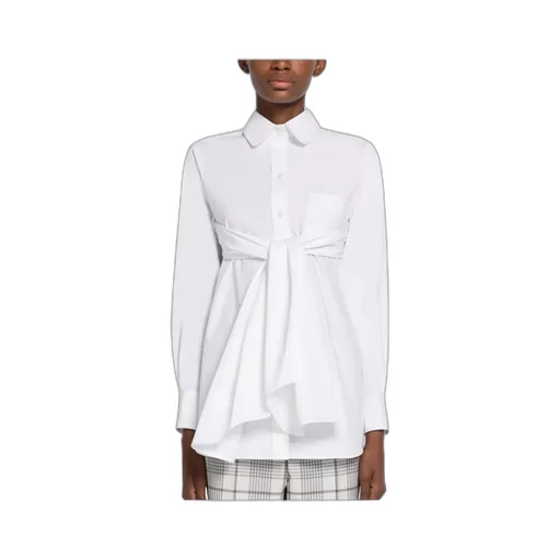 Thom Browne Asymmetric Hem Buttoned Shirt