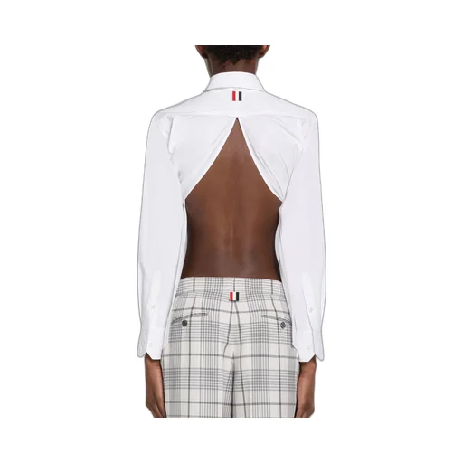 Thom Browne Asymmetric Hem Buttoned Shirt