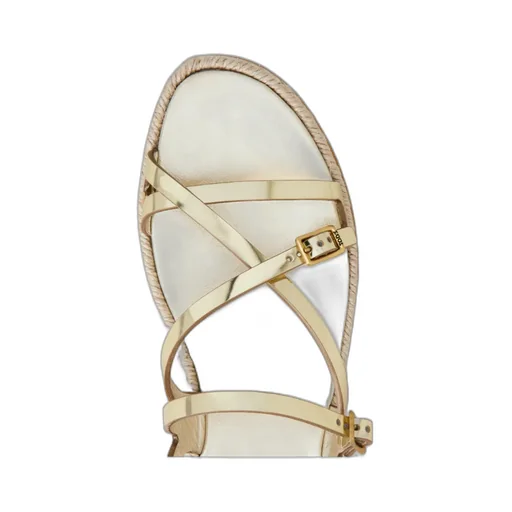 Metallic Strap Sandals
