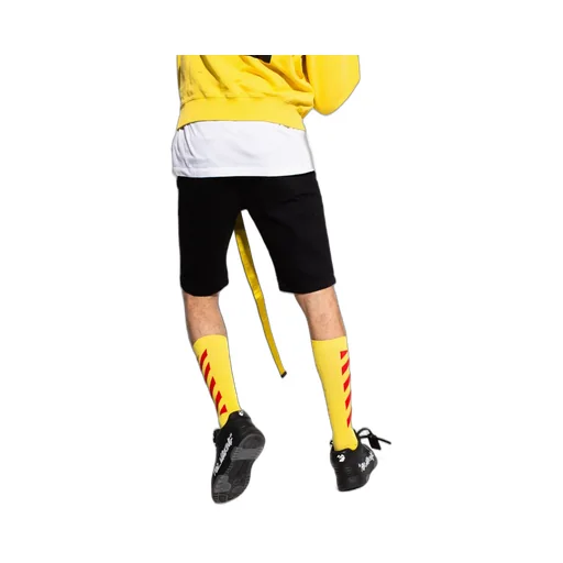 Off-White Belted Denim Shorts