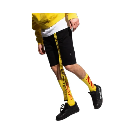 Off-White Belted Denim Shorts
