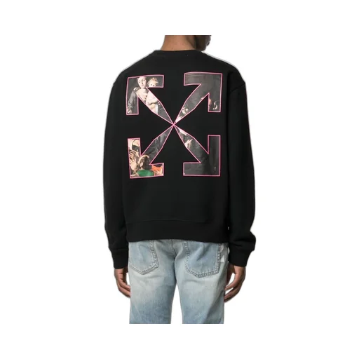 Arrows-Motif Printed Sweatshirt
