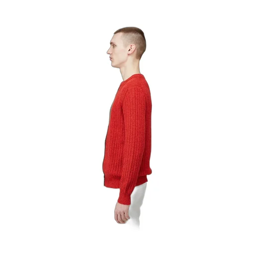 Contrast-Color Design Pullover