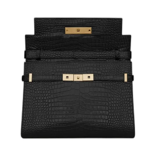 Saint Laurent Manhattan Embossed Shoulder Bag