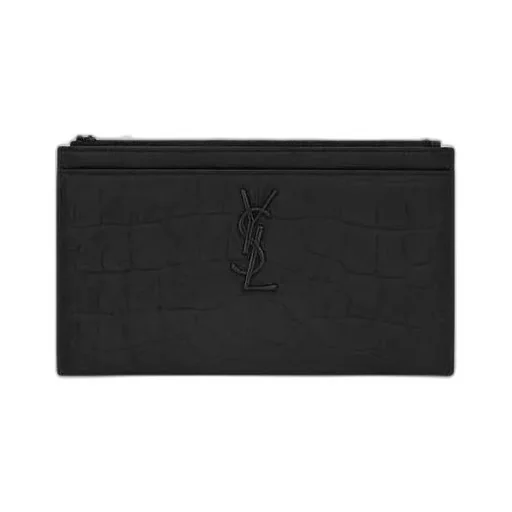 Monogram Zipped Clutch Bag