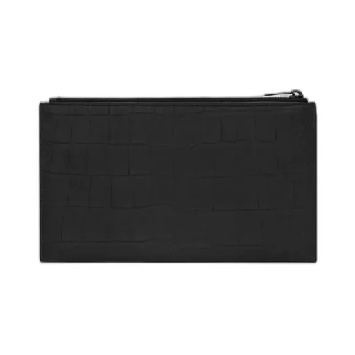 Monogram Zipped Clutch Bag