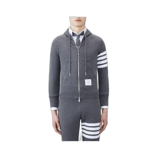 Thom Browne 4-Bar Striped Zipped Jacket