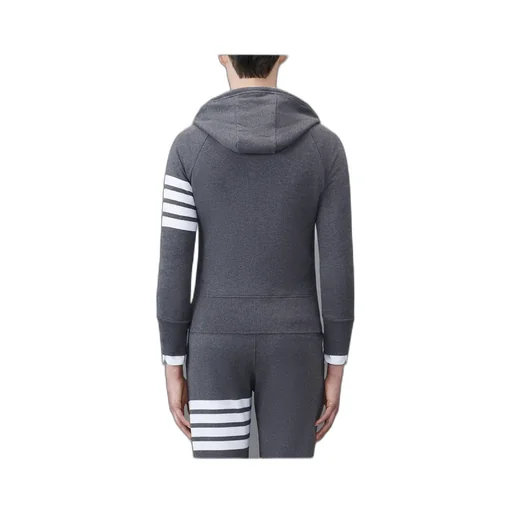 Thom Browne 4-Bar Striped Zipped Jacket