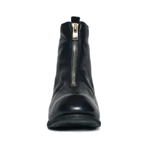 Front Zip Ankle Boots
