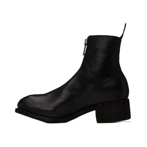Front Zip Ankle Boots