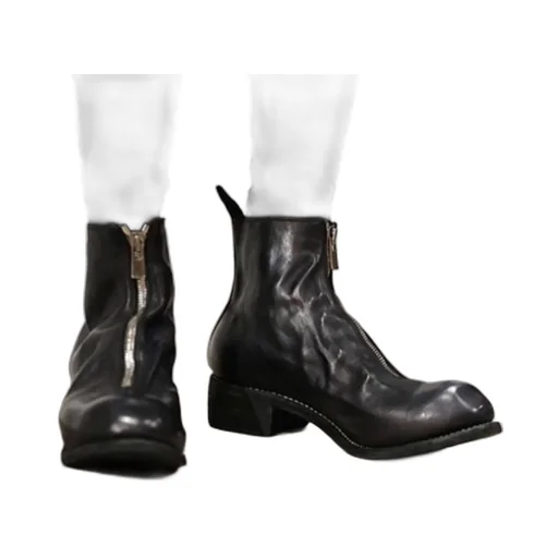 Front Zip Ankle Boots