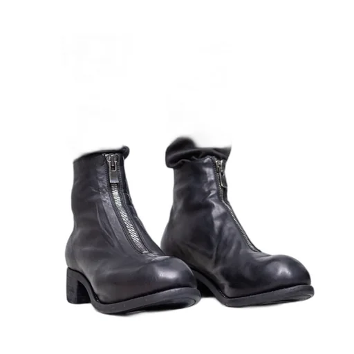Front Zip Ankle Boots