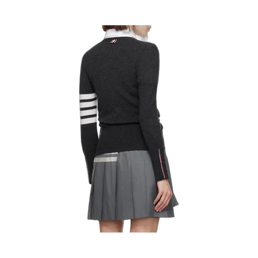 Thom Browne 4-Bar Striped Buttoned Cardigan