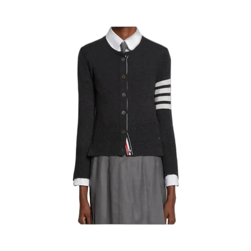 Thom Browne 4-Bar Striped Buttoned Cardigan