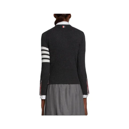 Thom Browne 4-Bar Striped Buttoned Cardigan