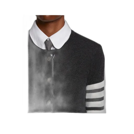 Thom Browne 4-Bar Striped Buttoned Cardigan