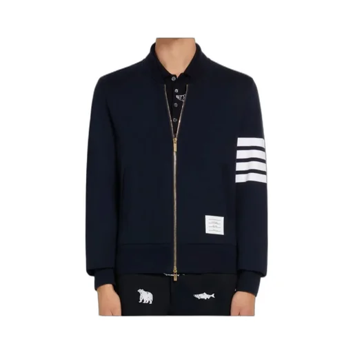4-Bar Stripe Zip-Up Sweatshirt