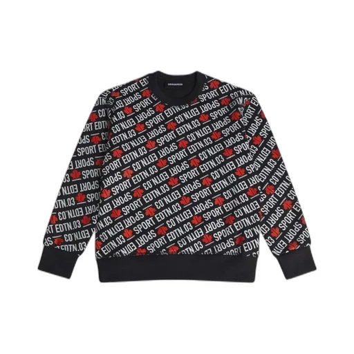 Dsquared2 Kids Logo Printed Crewneck Sweatshirt