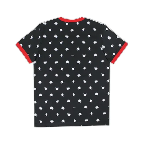 N 21 T-Shirt Teen Nera In Jersey Di Cotone Stampato