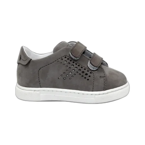 Tod S Bambino Sneakers Grigia In Pelle Scamosciata