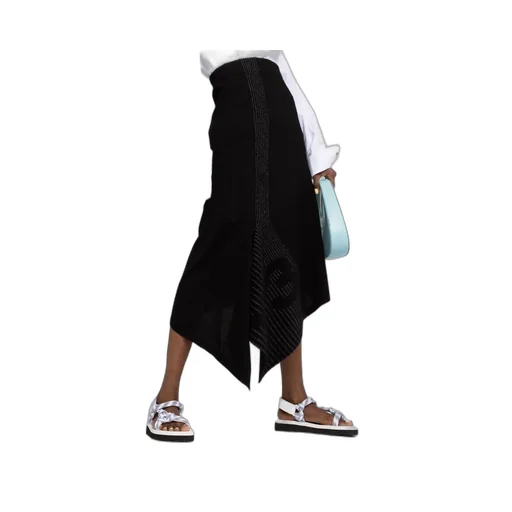 Ch1 Asymmetric Knitted Skirt