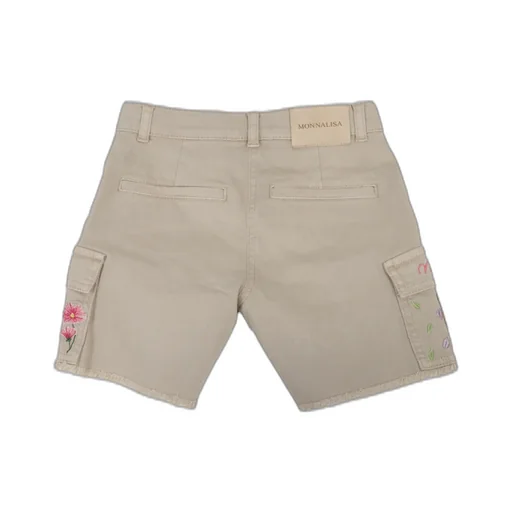 Embroidered Cargo-Pocket Shorts