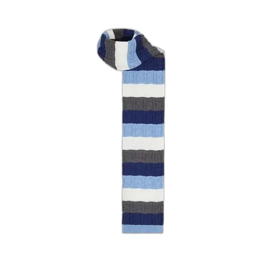 Ff-Motif Striped Scarf