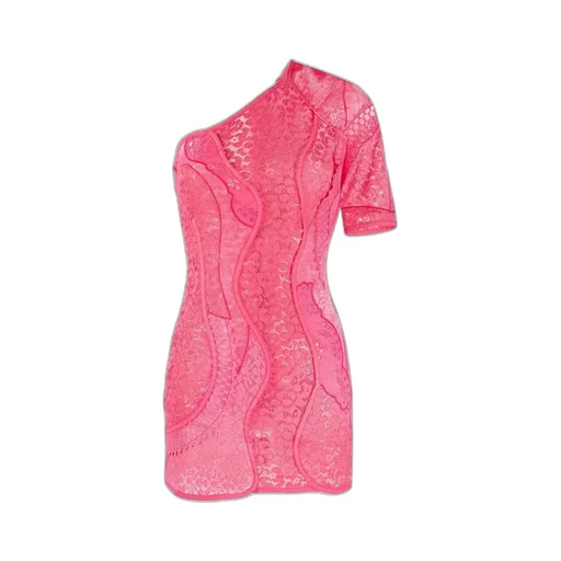 One Shoulder Lace Mini Dress