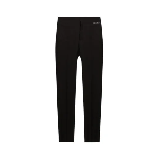 Off-White Logo Tag Straight Leg Pants