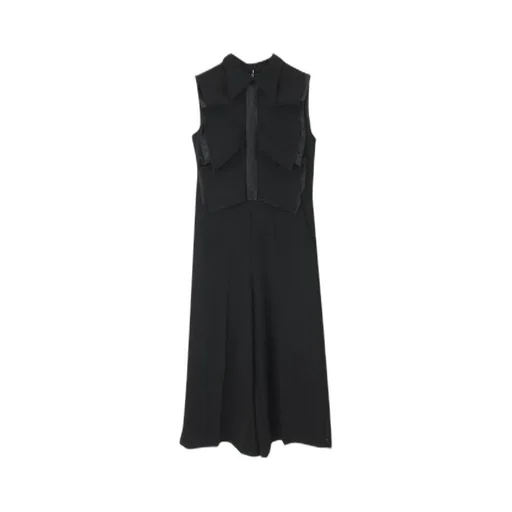 Elisabetta Franchi La Mia Bambina Tuta Bambina Nera In Crepe