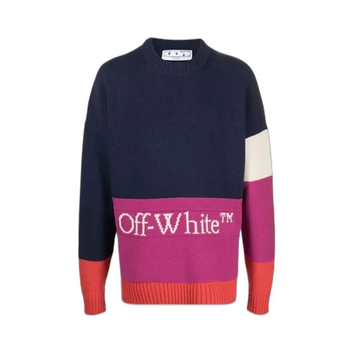Colour-Block Logo Jumper
